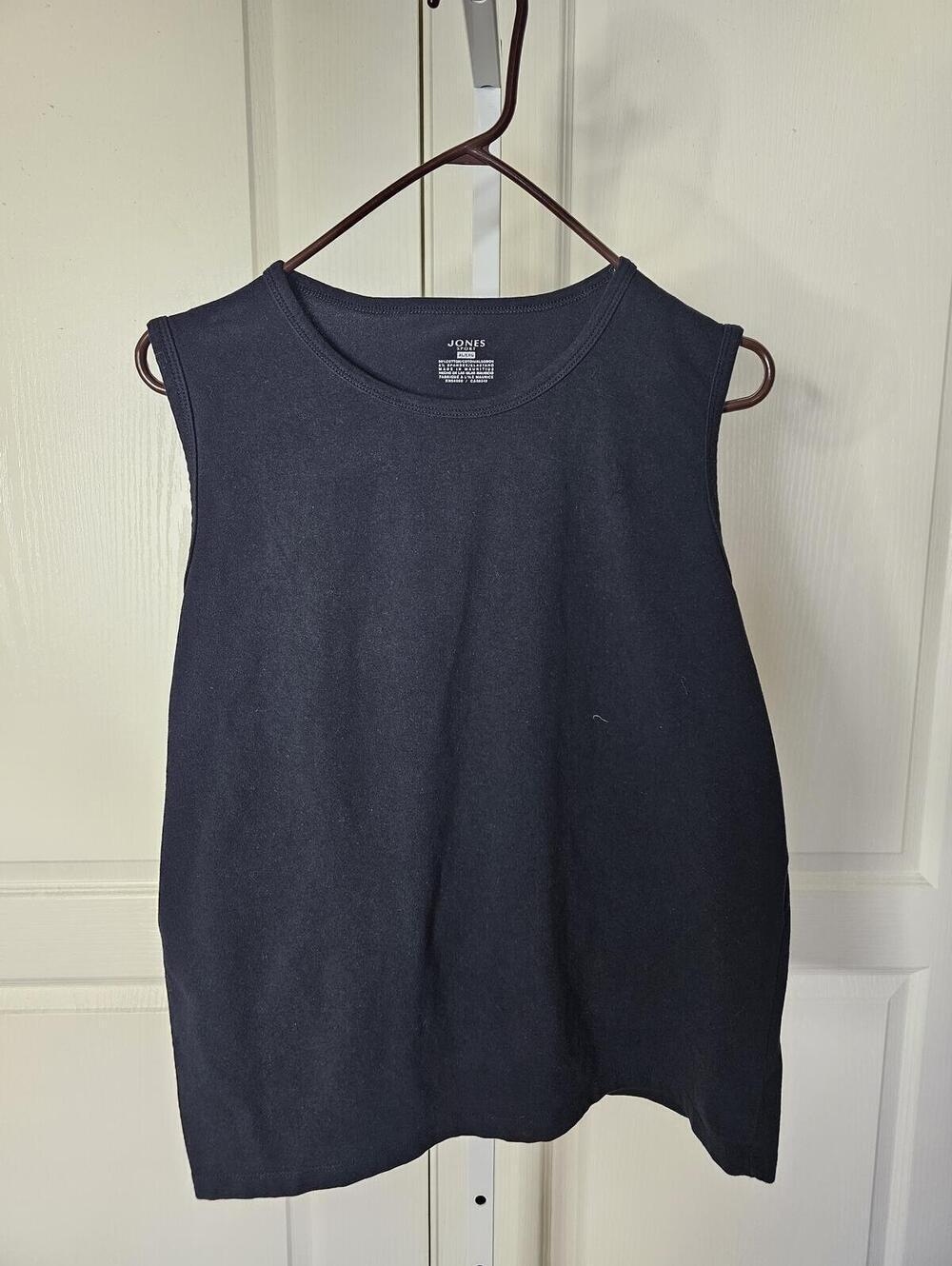 Jones Sport Sleeveless Black Tank Top XL/EXG
